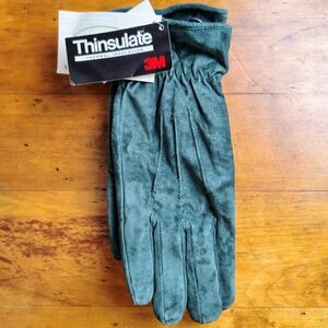Altare Hunter Green Suede Thermal Insulated Gloves XL NEW work snow warm comfy